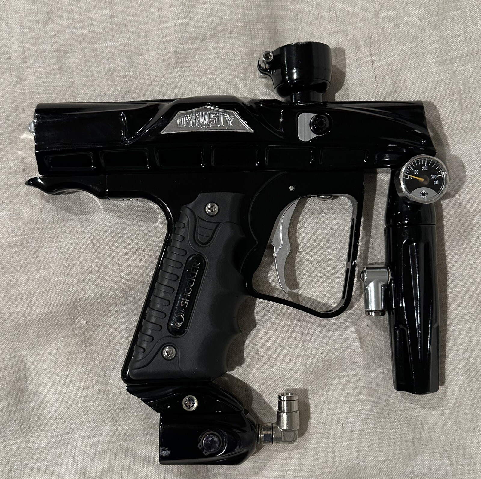 2006 Smart Parts Dynasty WAFFLE Shocker Paintball Marker Gloss Black