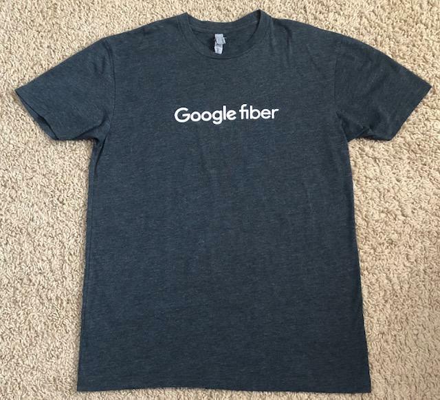 Google Fiber Team Nashville Men's Dark Gray T-Shirt Size Medium