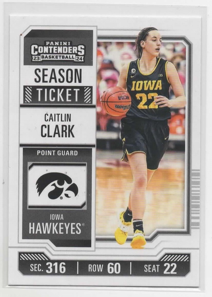 2024 Panini Caitlin Clark Season Ticket Insert #CC1 Rookie Card