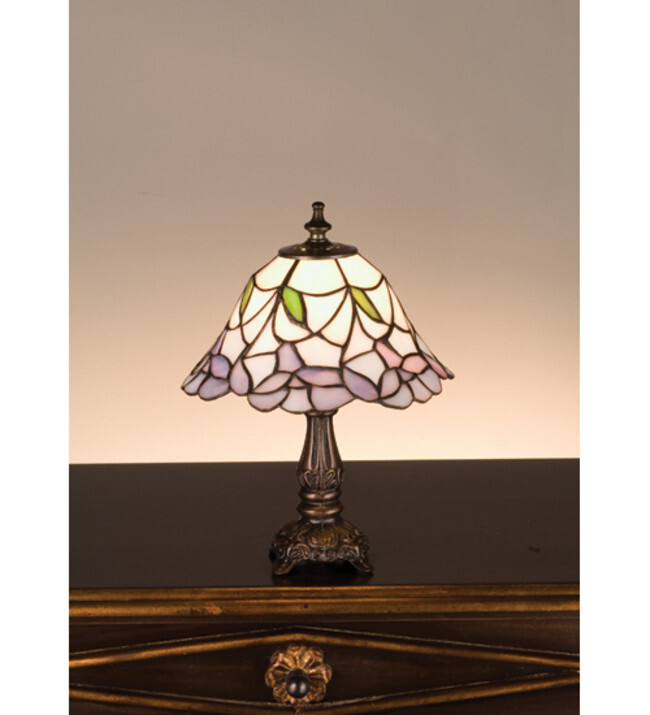 Meyda Tiffany 31194 Tiffany Glass Tiffany Single Light Accent Table Lamp