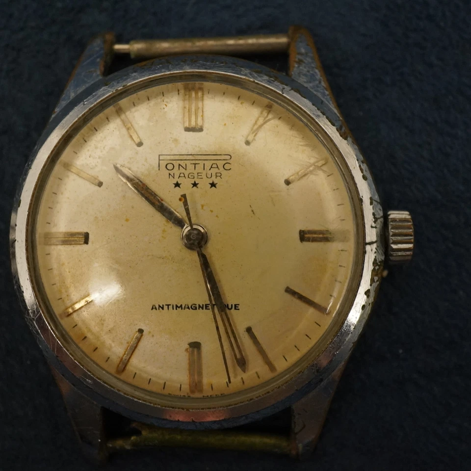 Два чехла для швейцарских часов Pontiac Naguer на запчасти ремонт 30 мм - бесплатная доставка по США - Изображение 3 из 4