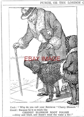 WK1 Reklame KIRSCHBLÜTE Stiefel- & Schuhcreme (4) kleiner antiker Druck 1915 734/42