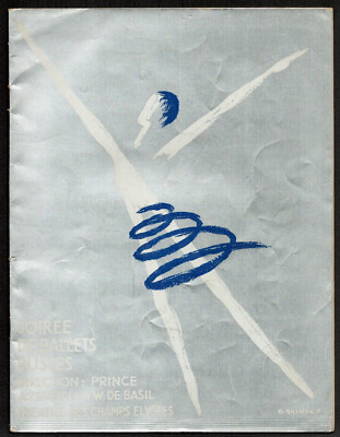 program. Ballet Russes. Théâtre des Champs-Elysées. circa 1930. Nijinska