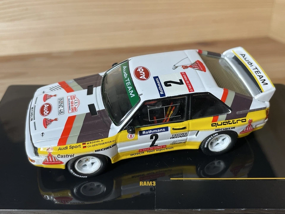 AUDI SPORT QUATTRO #2 W.ROHRL TOUR DE CORSE 1984 ALTAYA IXO 1:43 TRANSKIT “HB” - Immagine 2 di 4
