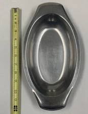 MOTTA Italy Inox 18/10 Stainless Oval Au Gratin Baking Dish