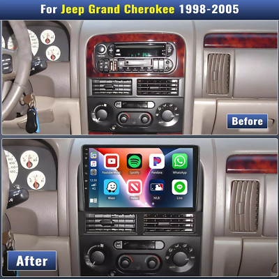 9'' Android 13 4+64G For Jeep Grand Cherokee 1999-2004 Carplay Car Stereo Radio