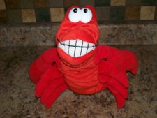 Walt Disney Company The Little Mermaid SEBASTIAN 10" Red Crab Plush Hand Puppet