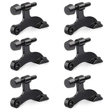 Hinge Pin Door Stopper,Adjustable Deluxe Heavy Duty Door Stopper 6 Pack Black