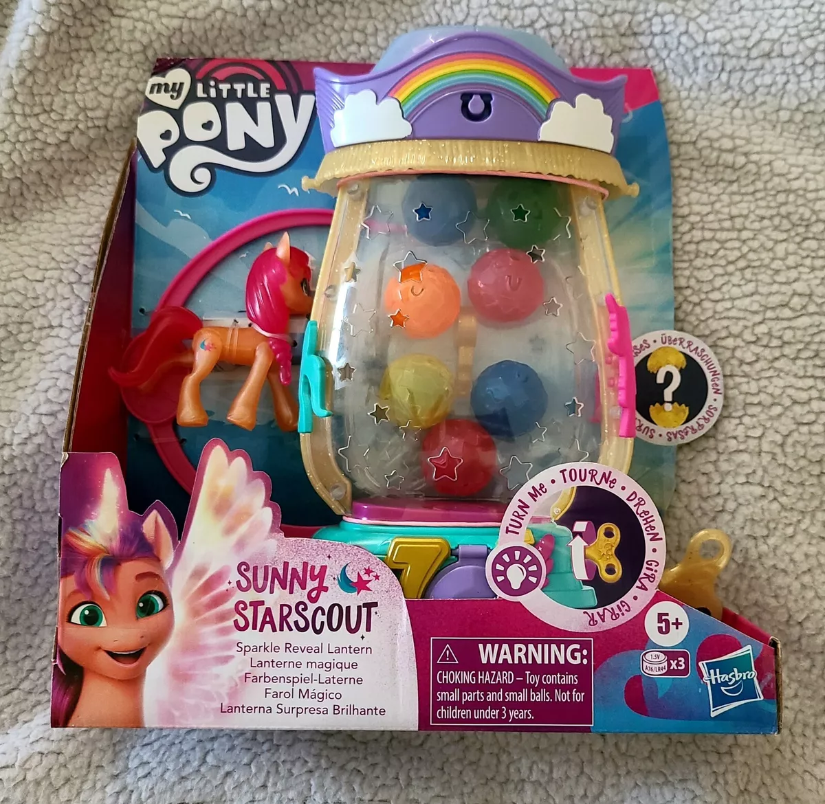 Conjunto My Little Pony: A New Generation Movie Lanterna Surpresa Brilhante  Sunny Starscout - F3329 - Hasbro, Cores diversas