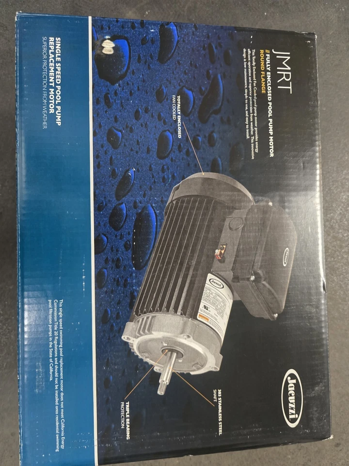 Single Speed 1 Horsepower  C-faced Pool Pump Motor - Image 2 of 3