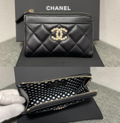 New CHANEL Small wallet folding wallet Compact Wallets Mini Wallet