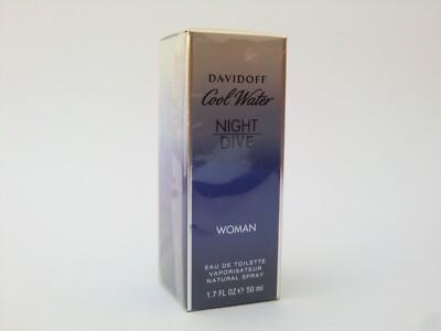 Davidoff Cool Water NIGHT DIVE Woman EDT Nat Spray 50ml - 1.7 Oz BNIB Sealed OVP