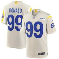 Aaron Donald Los Angeles Rams Nike Game Player Jersey Men's 2022 NFL #99 Bone LA