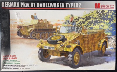 Bego German Pkw.K1 Kubelwagen Type 82 B35-001 1/35 FS NEW Model Kit  Sullys