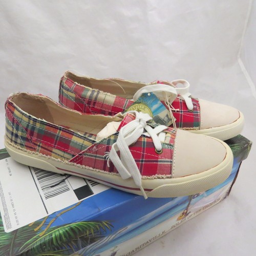 Margaritaville Women's Amelia Plaid Boat Deck Slip-on Shoes Size 8 Med Width - Picture 4 of 5