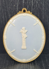 Cattin Porcelaine D'Art. Plaque Ovale Murale Décor Relief 12 Cm X 9,5 Cm