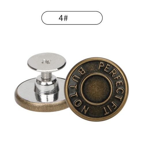 Brass Waist Buttons Buttons Hammer For Replacement Repair On Denim Jeans Stud - Picture 16 of 22