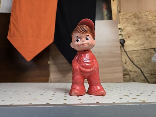 Sparkasse Figur, vom Kunststoff, Rotfarbe - Bild 13 von 14