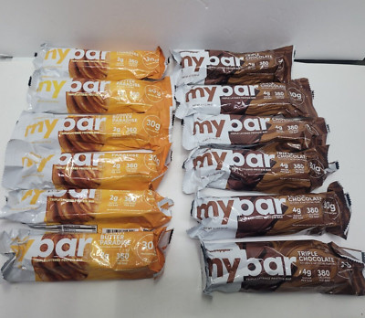 12 Pro Supps My Bar TRIPLE LAYER PROTEIN BARS, CHOC & P-NUT BUT,READ DESCRIPTION