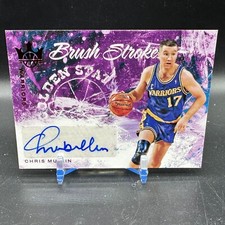 Chris Mullin Auto Brush Strokes Ruby 2021-22 Panini Court Kings Warriors