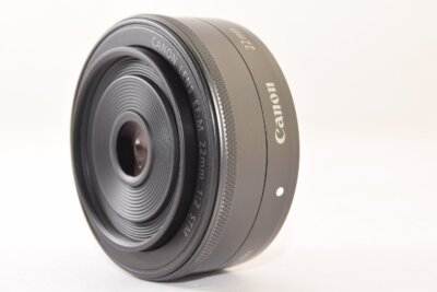 CANON EF-M 22MM F2 STM SILVER LENS AUTO & MANUAL ZOOM WIDE ANGLE