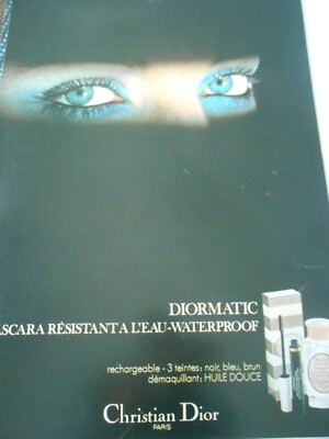 Werbung Advertising 1979 Christian Dior Dioamatic Mascara Resistant 