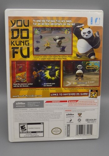 Kung Fu Panda Nintendo Wii Legendary Warrior Complete Disc Case Manual Tested - Picture 3 of 4