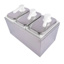 2-10L Ketchup Dispenser Sauce Pump Condiment Dispensing Container for Kitchen