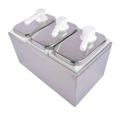 OE QUALITY 2-10L Ketchup Dispenser Sauce Pump Condiment Dispensing Container for Kitchen