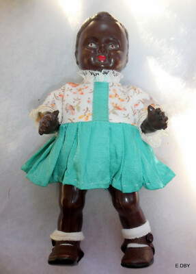 POUPÉE ANCIENNE CELLULOÏD: superbe bébé "Maréchal" état neuf 45 cm. EUR