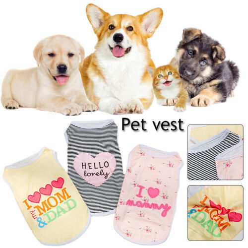 Vêtements pour chiots Pet Dog Clothes chiot T-shirt vêtements pour petits chiots chiot chihuahua gilet - Photo 1 sur 15