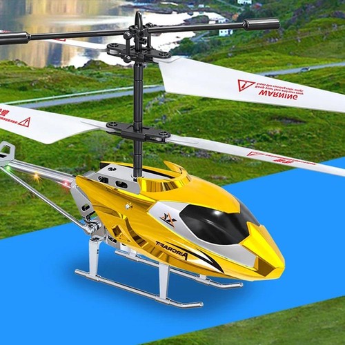 Helicóptero RC con Giroscopio Control Remoto Helicóptero Drone para Niños - Imagen 11 de 17