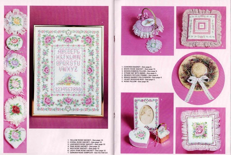 Counted Cross Stitch Designs Sampler Gifts Home Decor Current 1984 Vintage - Image 4 of 4