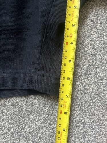 L Estrange London Shorts Mens Size XL Navy Blue Organic Linen Cotton - Picture 10 of 12