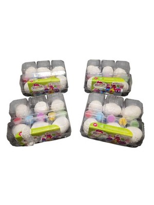 Bunny Boutique Easter Egg Painting Kit Lot of 4 Sets 6 Plaster Eggs 5 Paints 4+