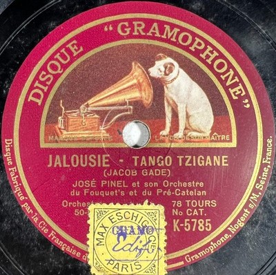 José Pinel: Im Frühling / Eifersucht (Zigeunertango) 78 U/min Grammophon K-5785