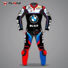 New BMW Rokit Mens Handmade Motorcycle 1 & 2 Piece Motorbike Leather Racing Suit