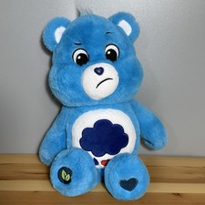 Care Bears Grumpy Bear 14 Blue Plush With Rai...