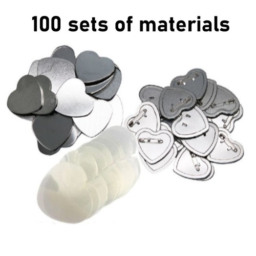New Manual Heart Shape Magnet Badge Making Machine 57*53mm for DIY Decoration - Picture 11 of 13