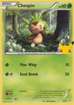 Pokemon Chespin (6/50) McDonald's Collection 2021 LP