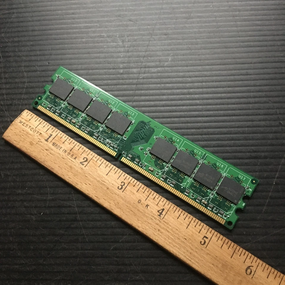 Super Talent 1GB DDR2 533MHz PC2-4200 2Rx8 T533UN1G/M Desktop Memory Made IN USA - Image 2 of 3