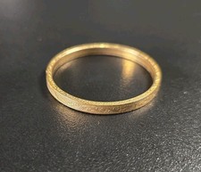 Victorian Yellow Gold Fill Child Petite Bangle Bracelet