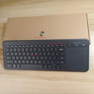 Microsoft Wireless Multimedia Keyboard All in One Media Multi Touch Pad QWERTY