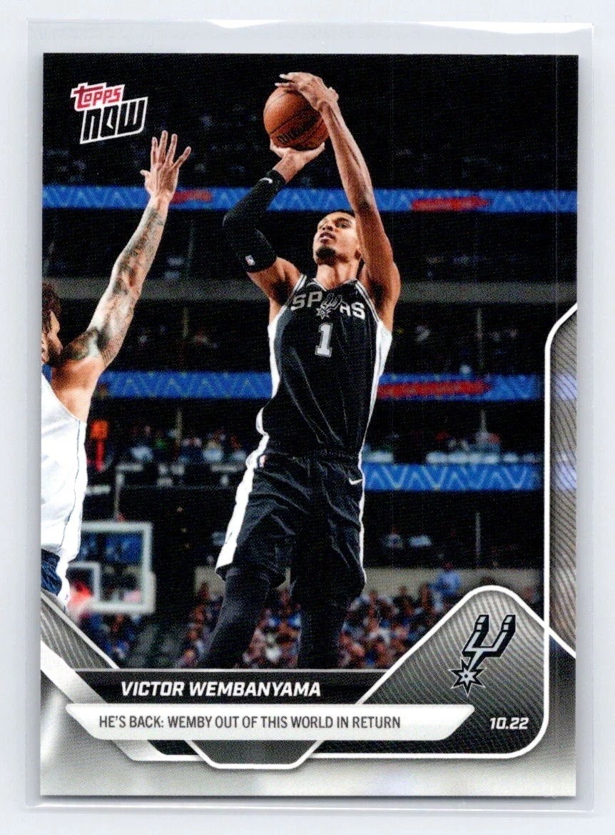 2025-26 Topps Now Victor Wembanyama #19 First Licensed Topps Now Card! IN-HAND!!