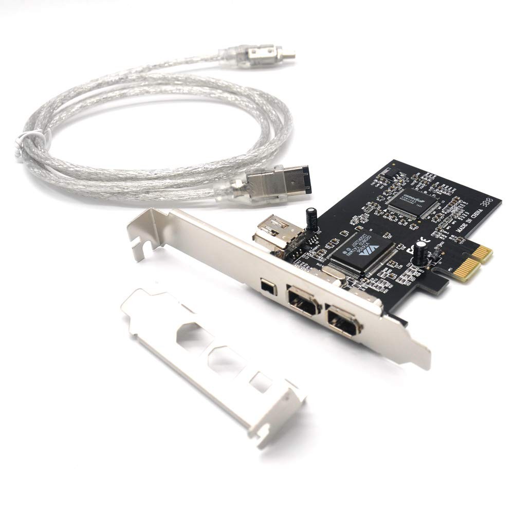 Carte d'extension PCIe Firewire 1394A Padarsey avec 3 ports de type PCI Express 1X pour PC