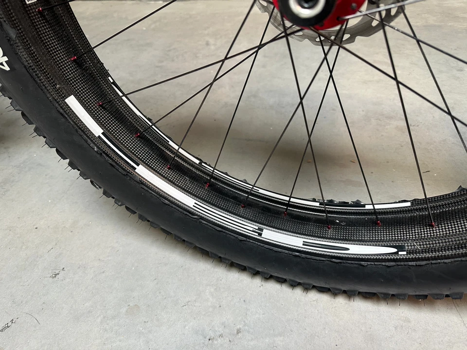 Bicicleta de Carbono Borealis Yampa 26" Grande HED Ruedas de Carbono 26 Libras Foto 4 de 4