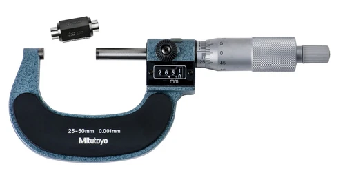 Mitutoyo 193-112 Digit Outside Micrometer Ratchet Stop 25-50Mm Range 0.001mm