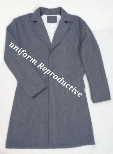 Civil War Confederate Frock Coat With Wool Cover Button  Back Folding  All Size