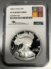 New Listing2000-P Proof $1 American Silver Eagle NGC PF70UC Art Label Mercanti Signed