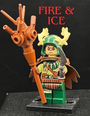 LEGO Evil Wizard Sorcerer Druid Minifigure Staff Kingdoms Castle D&D 21348 71047